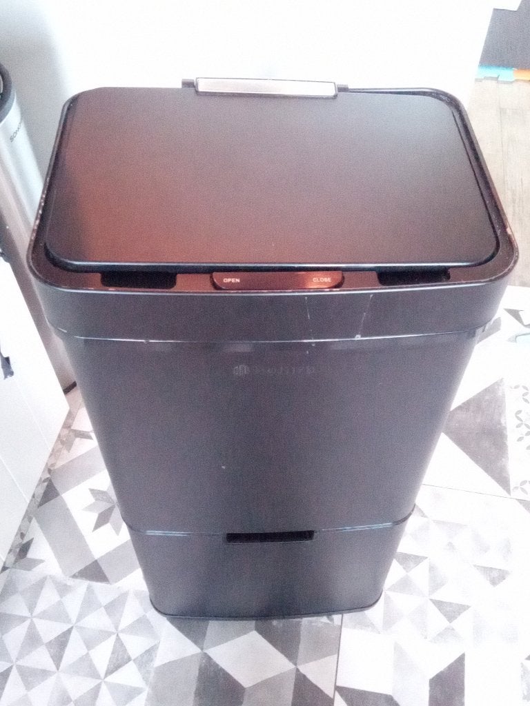 Poubelle Homra 72L 4 compartiments, Enlèvement, Utilisé, Inox
