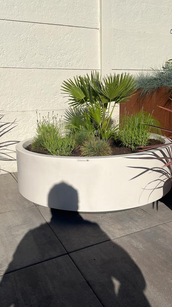 Vintage design bloembak van Douglas Deeds jaren 70, Tuin en Terras, Ophalen, Overige materialen, Gebruikt, 100 cm of meer