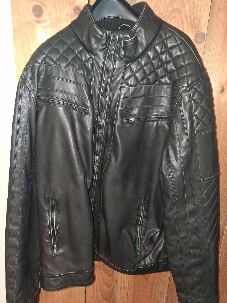 Veste cuir noir de marque PETROL, Enlèvement, Neuf, sans ticket, Hommes, Petrol industries