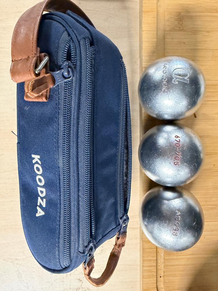 Petanque ballen, Sport en Fitness, Overige Sport en Fitness, Ophalen of Verzenden, Zo goed als nieuw