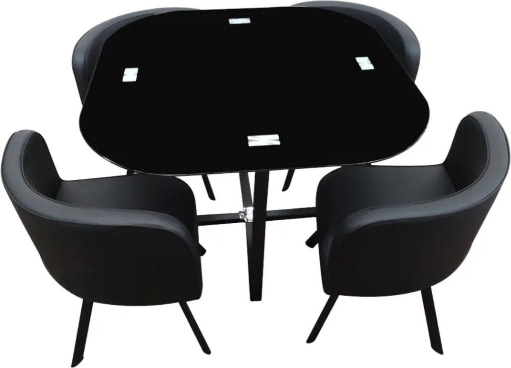 TABLE + 4  CHAISES, Maison & Meubles, 100 à 150 cm, Quatre personnes, Enlèvement, Carré