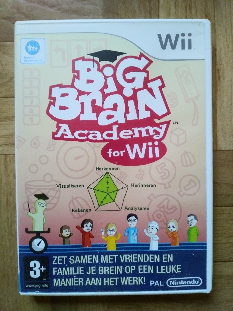 Big Brain Academy, spel voor de Wii., Games en Spelcomputers, Puzzel en Educatief, 2 spelers, Ophalen of Verzenden, Zo goed als nieuw