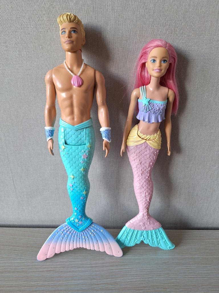 ☼ Set zeemeerman en zeemeermin barbie dreamtopia, Ophalen of Verzenden, Gebruikt, Barbie