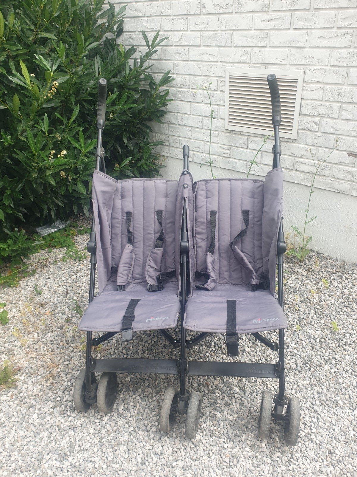Prémaman dubbele kinderwagen, Ophalen, Gebruikt, Kinderwagen of Buggy