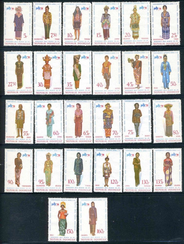 INDONESIE: ZB 760/785 MNH 1974 PATA klederdrachten, Verzenden, Postfris, Zuid-Azië