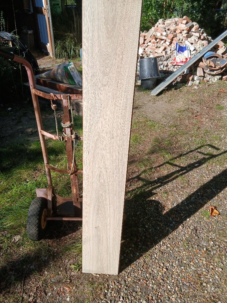 laminaat grijs-bruin, Doe-het-zelf en Bouw, Ophalen, Gebruikt, 5 tot 10 m², Laminaat