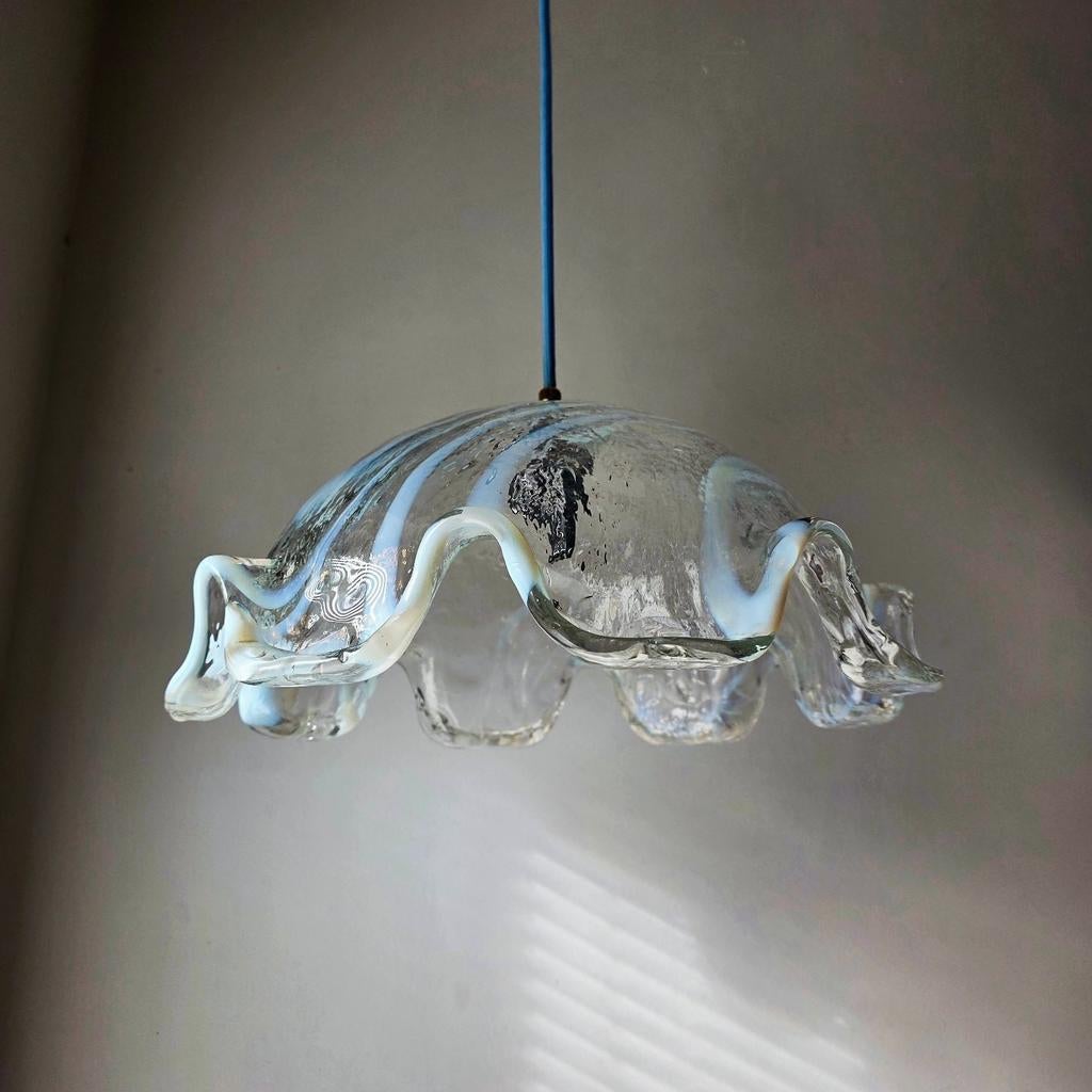 Vintage Murano glazen hanglamp., Antiek en Kunst, Ophalen of Verzenden