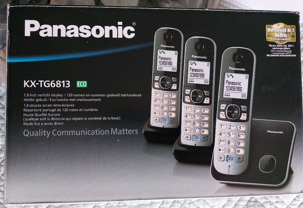 Trio téléphones sans fil Panasonic KX-TG6813, Ophalen of Verzenden, Gebruikt, 3 handsets