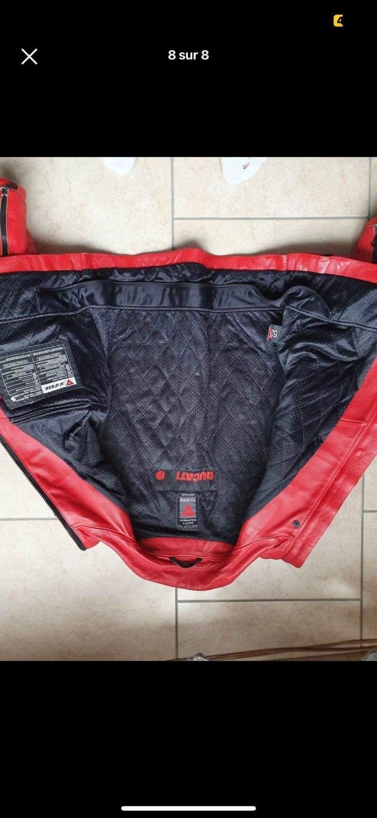 Ducati Dainese cuir XL 52, Ophalen