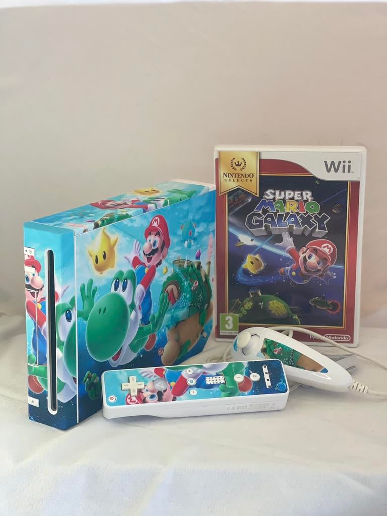 Mario galaxy wii, Ophalen of Verzenden, Refurbished, Met 1 controller, Met games