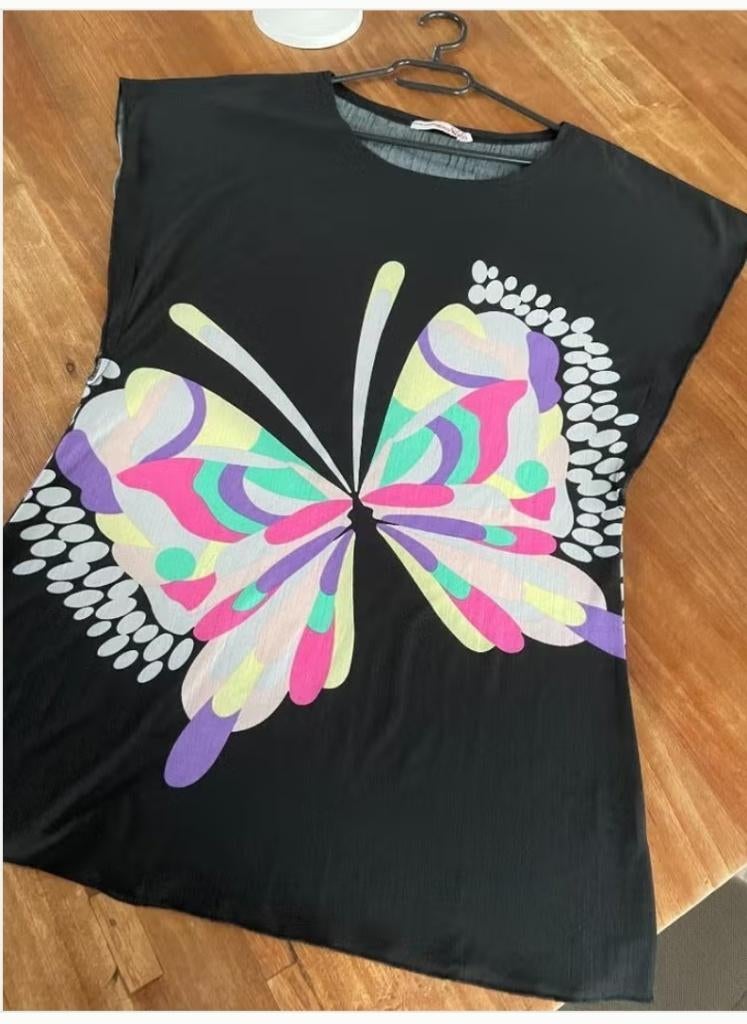 Blouse vintage taille 4 (L), Vêtements | Femmes, Enlèvement ou Envoi, Comme neuf, Taille 42/44 (L), Noir