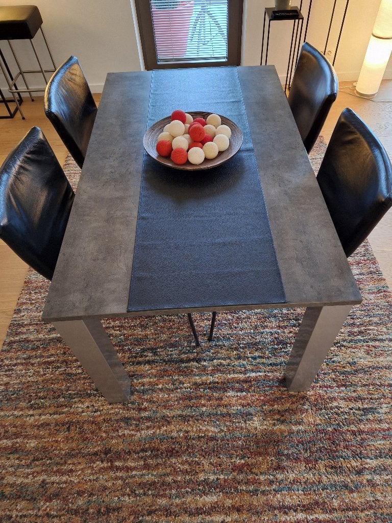 Table extensible + 4 chaises, Maison & Meubles, Enlèvement, Utilisé, 50 à 100 cm, Modern