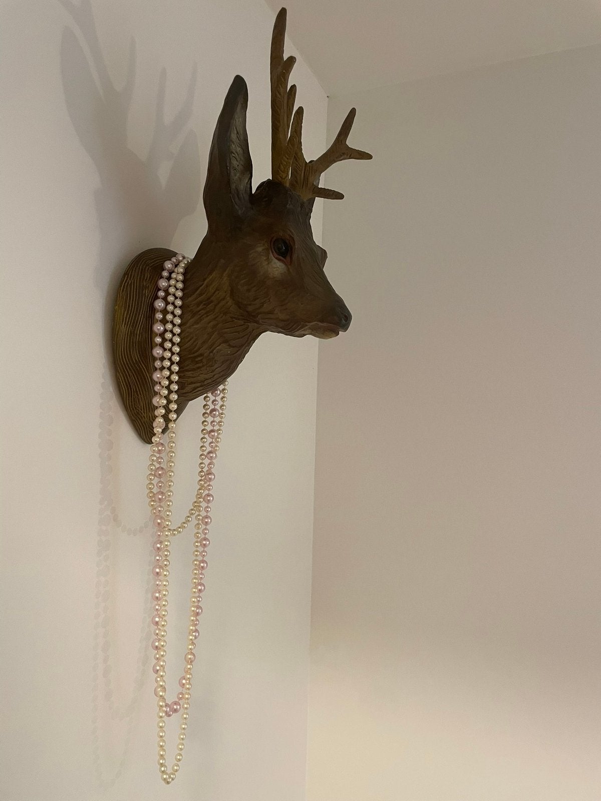 Reekop, Ophalen, Wandsculptuur, 45 cm, Bruin