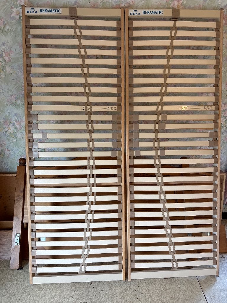 Set van 2 Beka Bekamatic Lattenbodems – 70x200 cm, Queen size, Enlèvement, Sommier, 200 cm