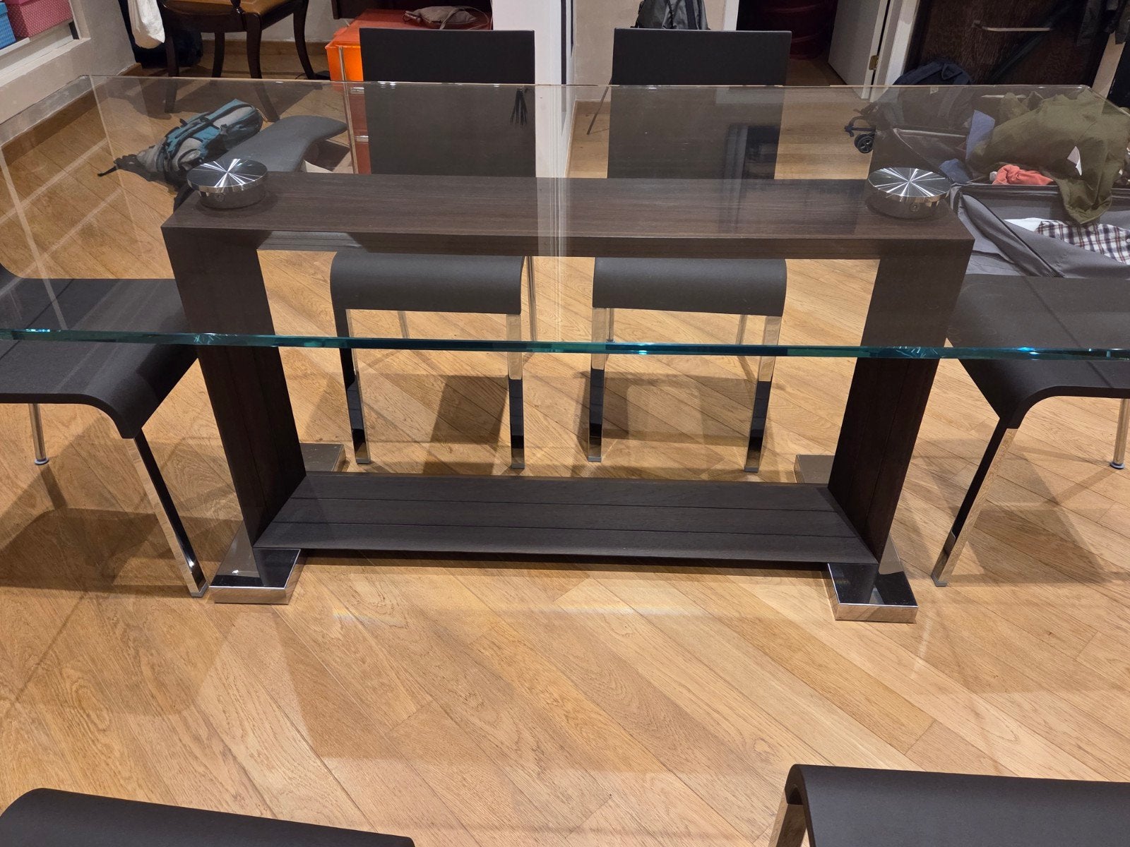 Table de salle à manger "Monaco" - Cattelan Italia (Verre Ex, Maison & Meubles, 75 cm ou plus, 200 cm ou plus, Design, 100 à 150 cm
