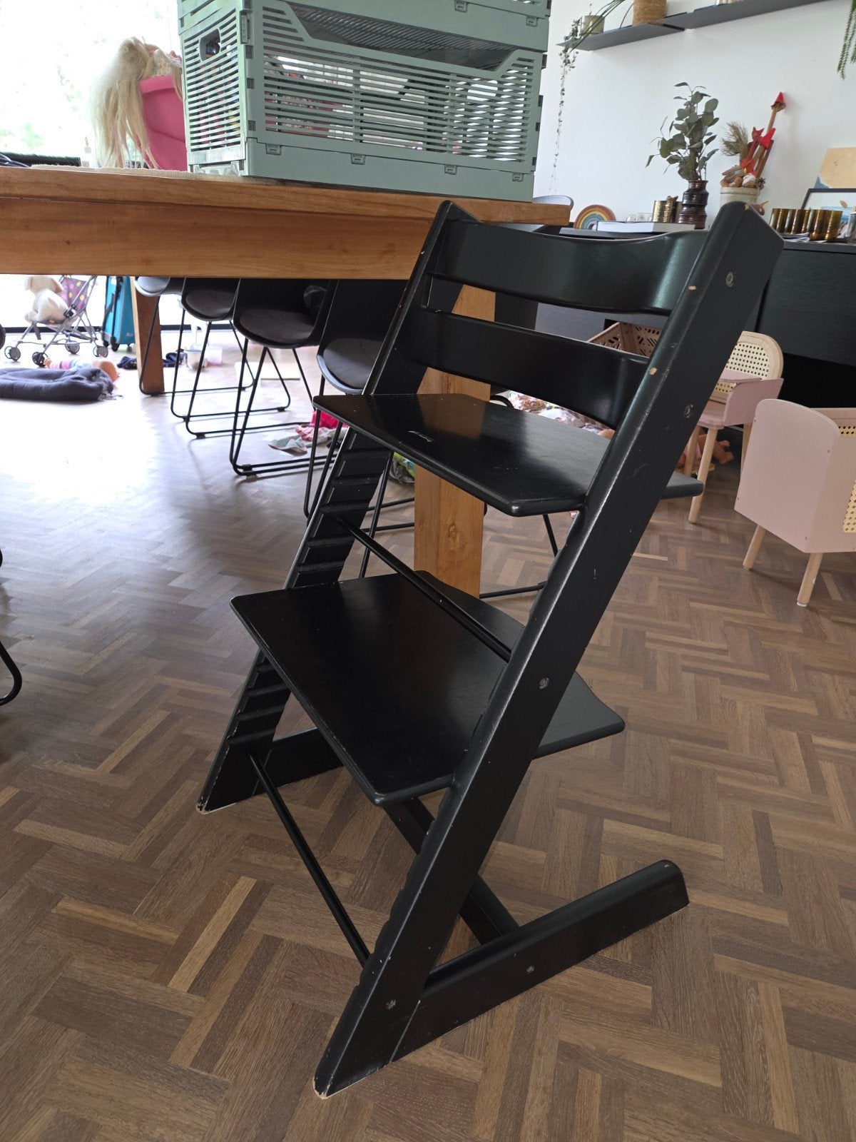 Trip trap kinderstoel, Enlèvement