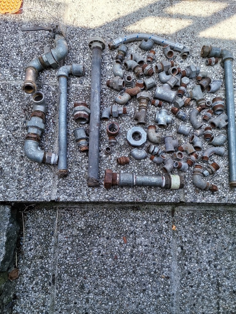 raccords pour tuyauterie fer ou "acier", Bricolage & Construction, Enlèvement, Comme neuf, Autres types