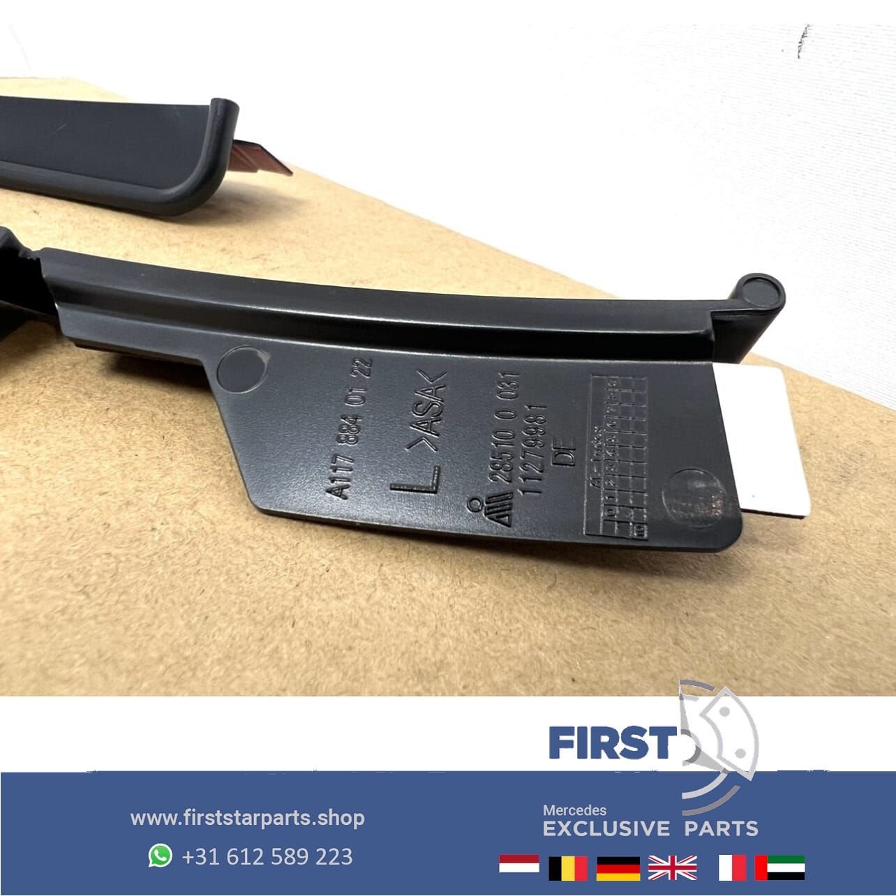 AMG WIELKAST AERO SPLITTER SET ACHTERSCHERM SPOILER L/R Merc, Gebruikt, Ophalen of Verzenden, Achter, -