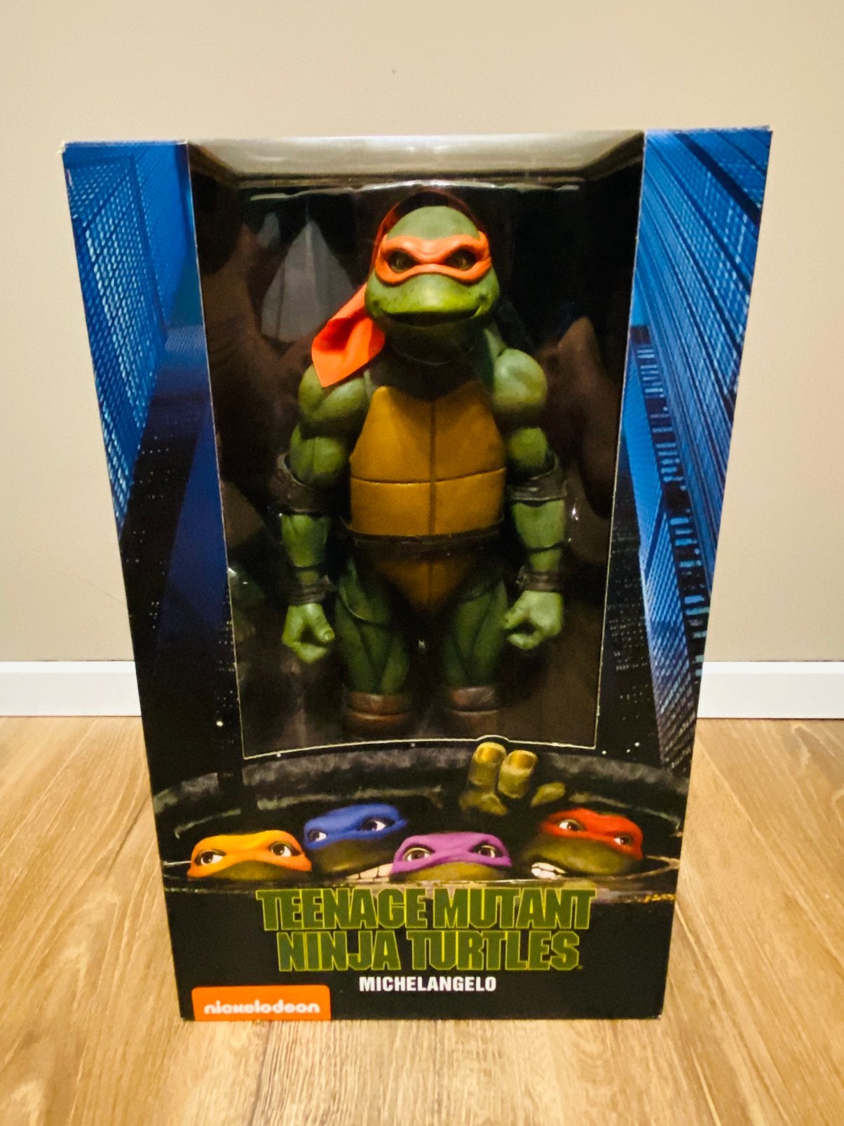 Figurine Neca 1/4 Tortues Ninja Michelangelo, Enlèvement ou Envoi, Comme neuf