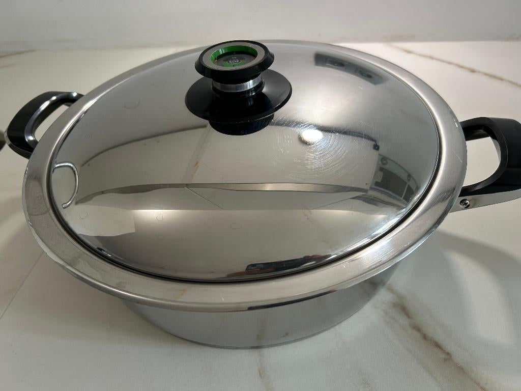 AMC Casserole - 30 cm Gourmet roaster, Inox, Enlèvement, Casserole ou Cocotte-minute, Plaque céramique