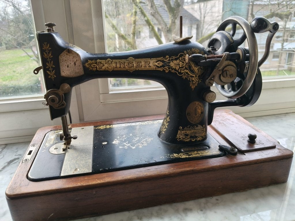 Singer 28K handnaaimachine uit 1923, Hobby en Vrije tijd, Ophalen, Gebruikt, Naaimachine, Singer