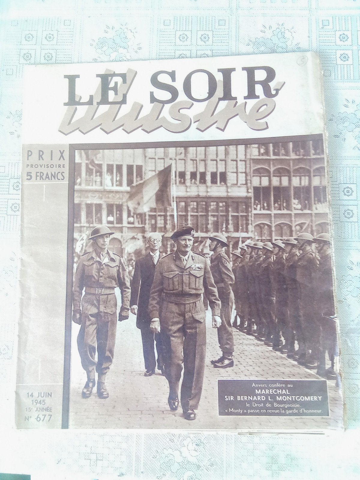 Revue Le soir illustré 1945, Collections, Revues, Journaux & Coupures, Enlèvement ou Envoi, Journal ou Magazine