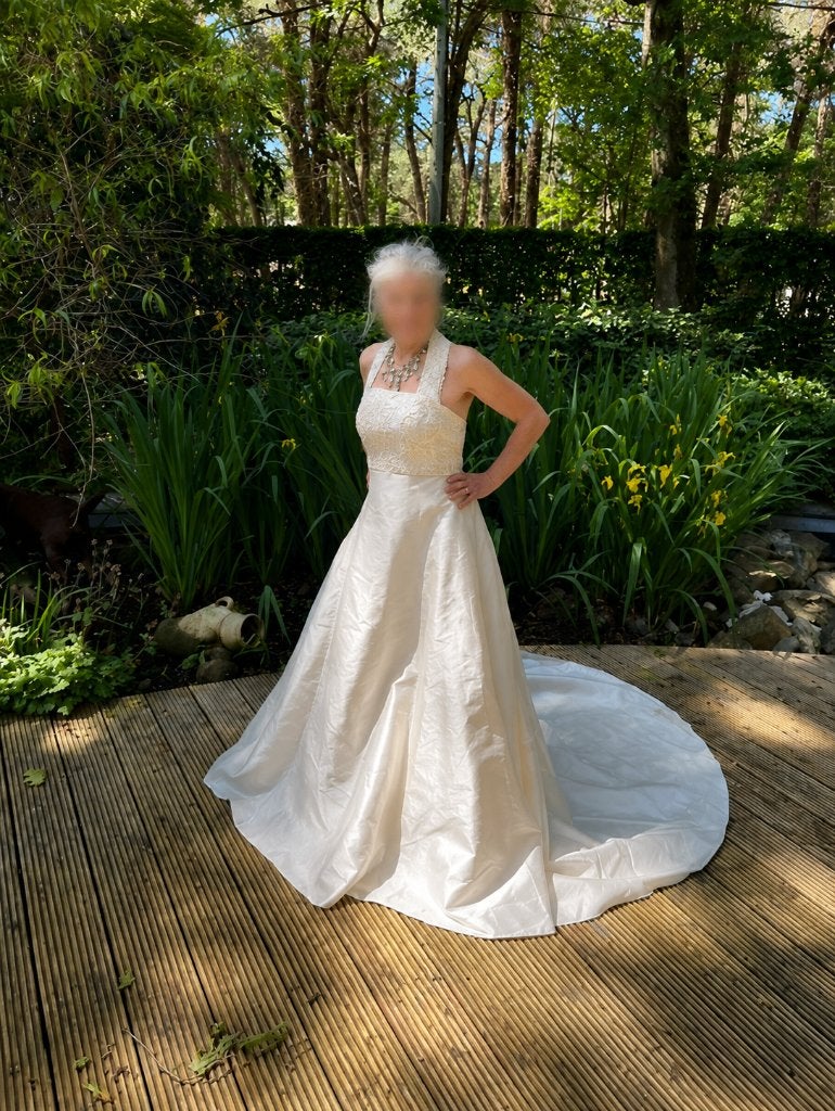 Marilyse trouwjurk – 100% zijde – maat 38 –, Ophalen, Trouwjurk, Overige kleuren, Marylise