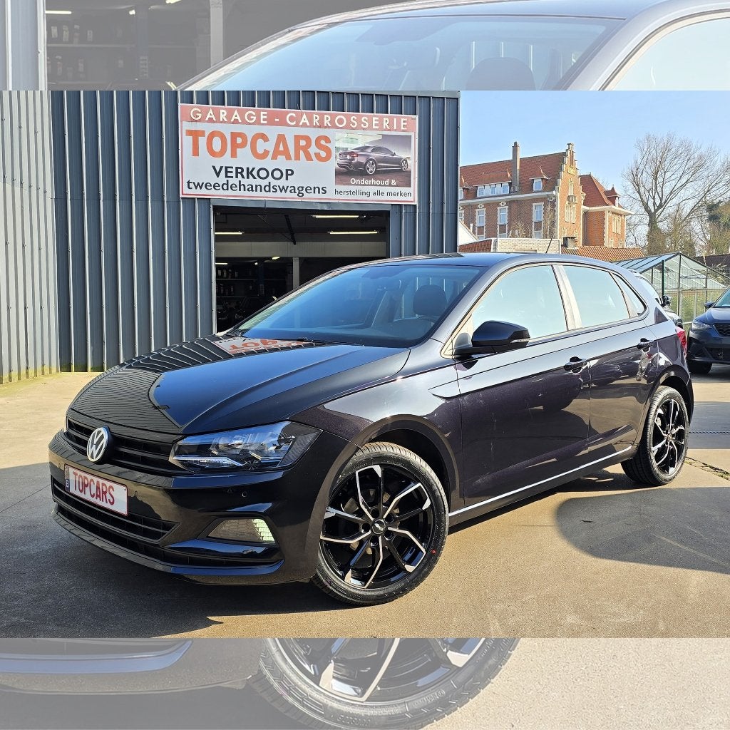 ✔VW POLO 1.0MPI 2019 Euro6❕ met app-connect, airco,..., Voorwielaandrijving, Stof, Zwart, 5 deurs