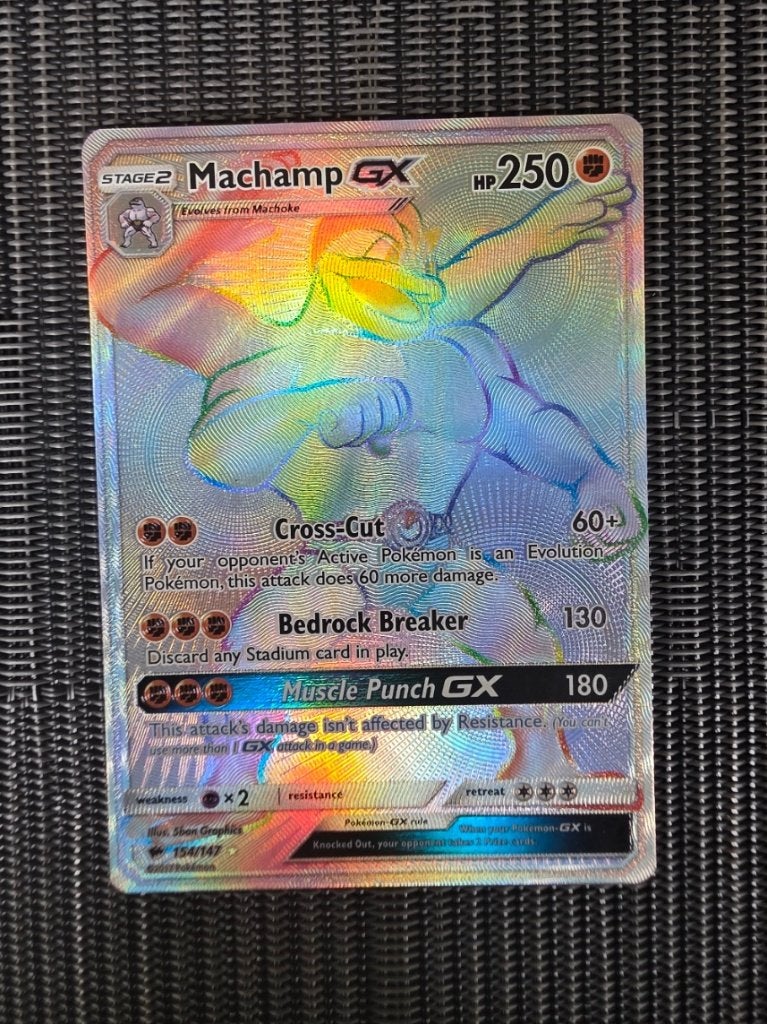 Machamp GX 154/147 - Burning Shadows - Near Mint, Hobby en Vrije tijd, Verzamelkaartspellen | Pokémon, Ophalen of Verzenden, Zo goed als nieuw