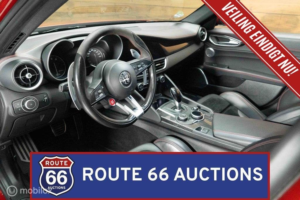 Alfa Romeo Giulia Quadrifoglio | 2019 | Route 66 Auctions, Autos, Achat, Entreprise, Boîte manuelle, Autre carrosserie