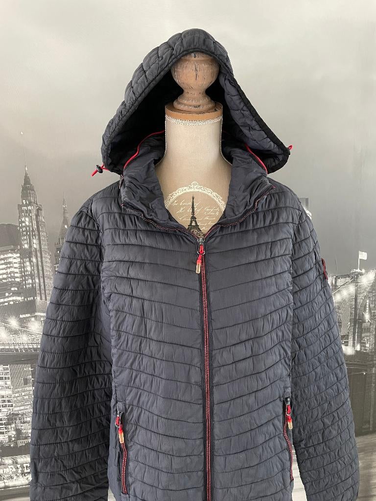 blauw regen jasje Superdry tussenseizoen dames 38, Maat 38/40 (M), Gedragen, Superdry, Verzenden