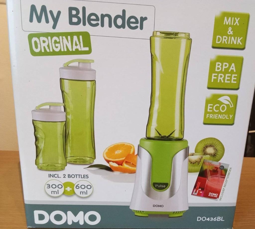 Blender DOMO DO436BL Vert NEUF, Neuf, Résiste au lave-vaisselle, 1 vitesse, Enlèvement
