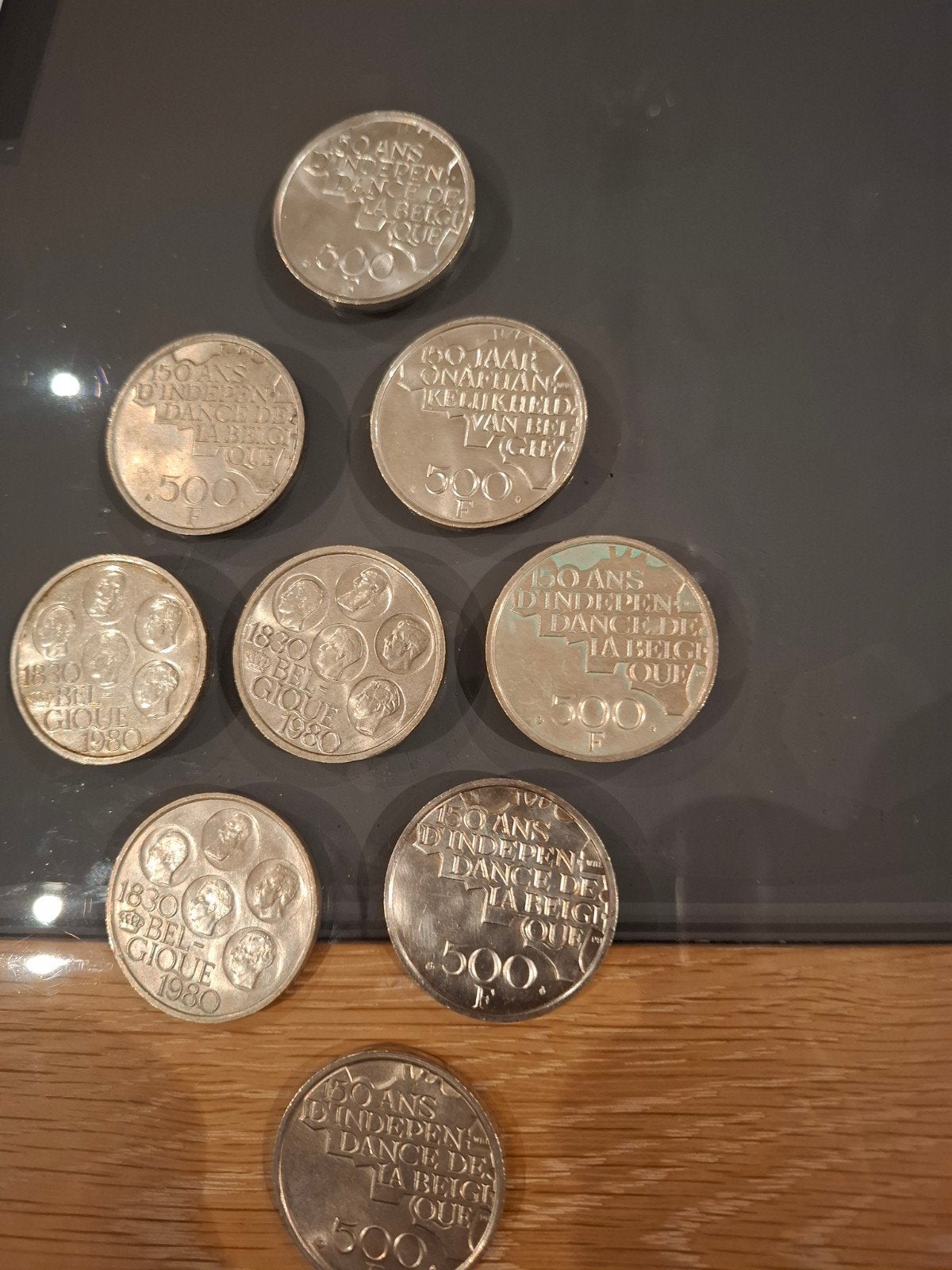 9 pièces de monnaie en argent, Enlèvement ou Envoi, Argent