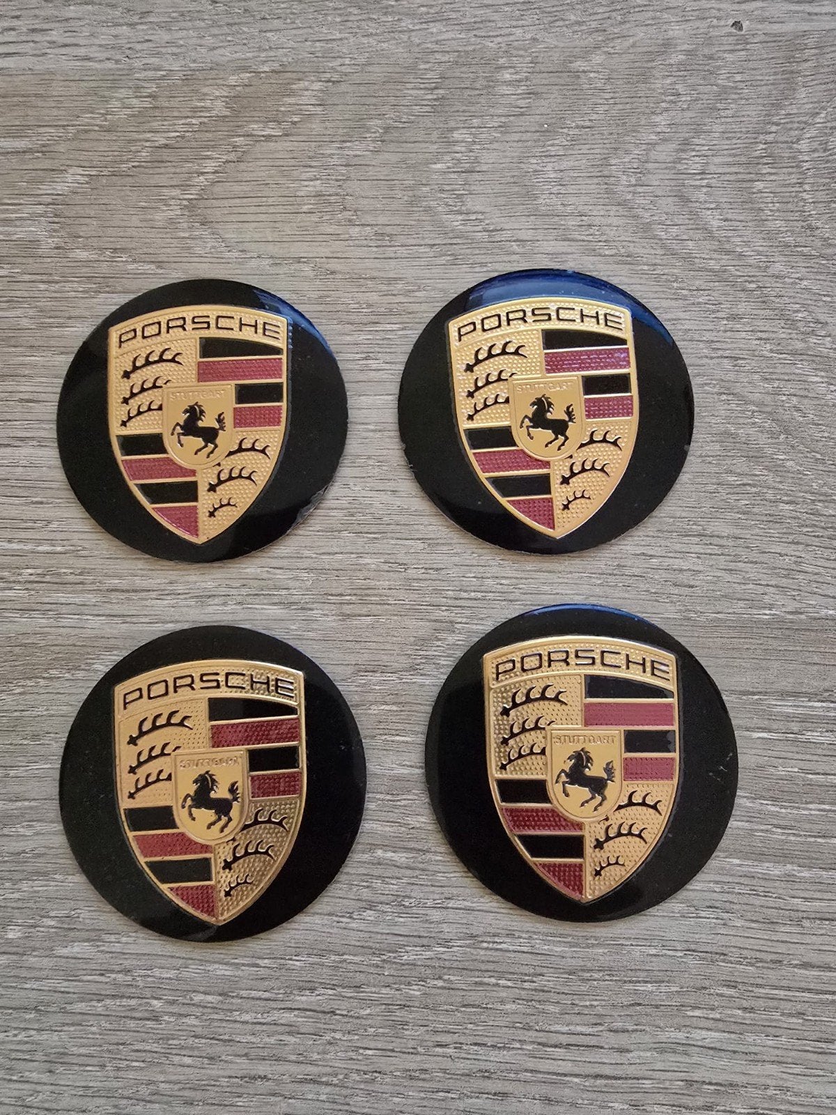 Porsche naafdoppen stickers diameter 56 mm, Ophalen of Verzenden