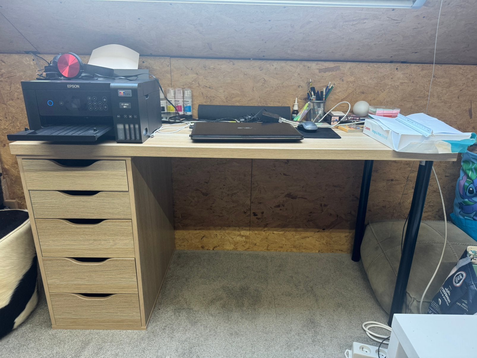 Bureau ikea, Enlèvement, Avec tiroirs, Comme neuf, IKEA