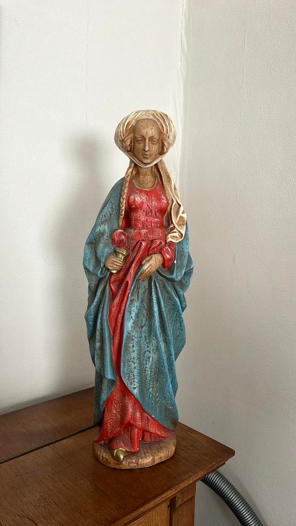 Groot Antiek beeld Jacqueline de Bavière - Jacoba van Beiere, Enlèvement, Statue