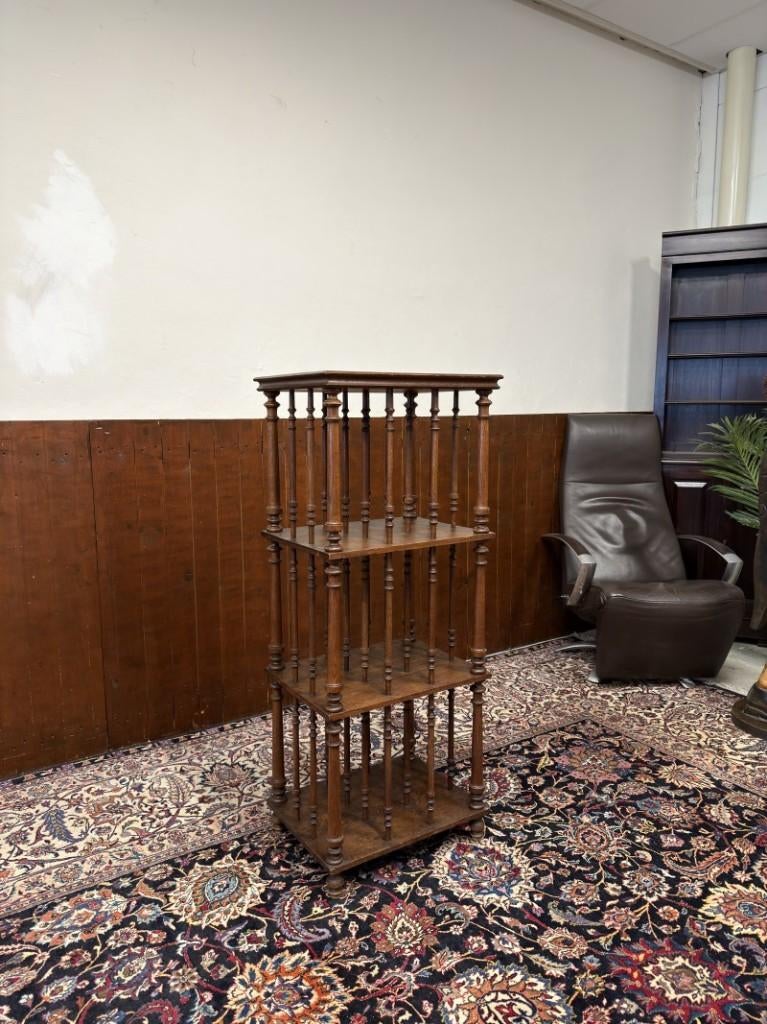 Grote Klassiek Engelse Boekenrek Boekenmolen, Antiek en Kunst, Ophalen