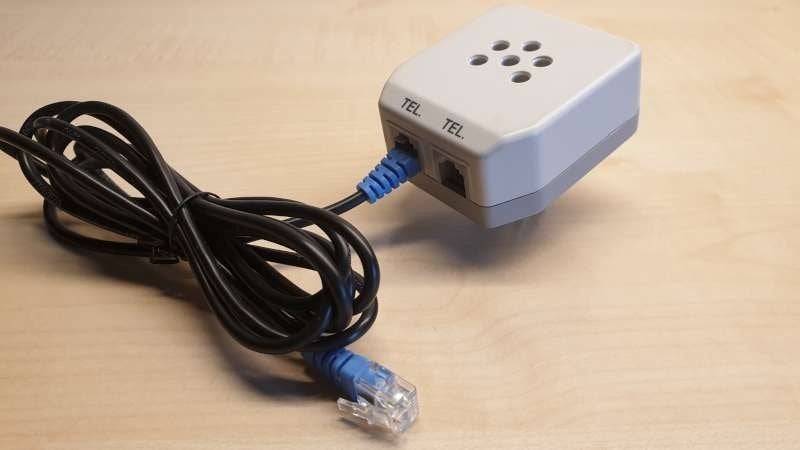 5-polige telefoon, DSL stekker, 2x RJ11 plug ADSL, DSL, tele, Telecommunicatie, ISDN en ADSL, Modem, Ophalen