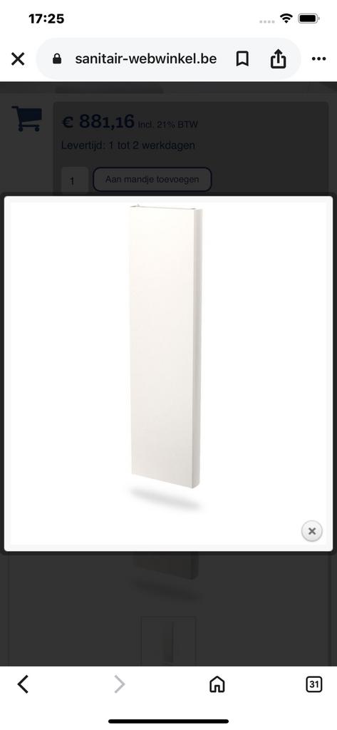 Radson kos V 2100x600x22, Ophalen, Zo goed als nieuw