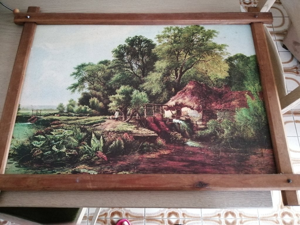 schilderij 70 cm op 50 cm, Antiek en Kunst, Kunst | Schilderijen | Klassiek, Ophalen of Verzenden, Klassiek, Overige technieken
