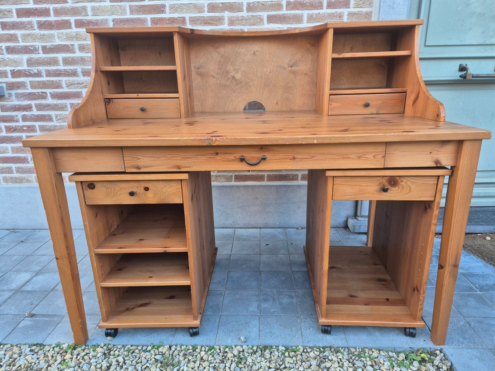 grenen bureau, Ophalen, Zo goed als nieuw, Klassiek