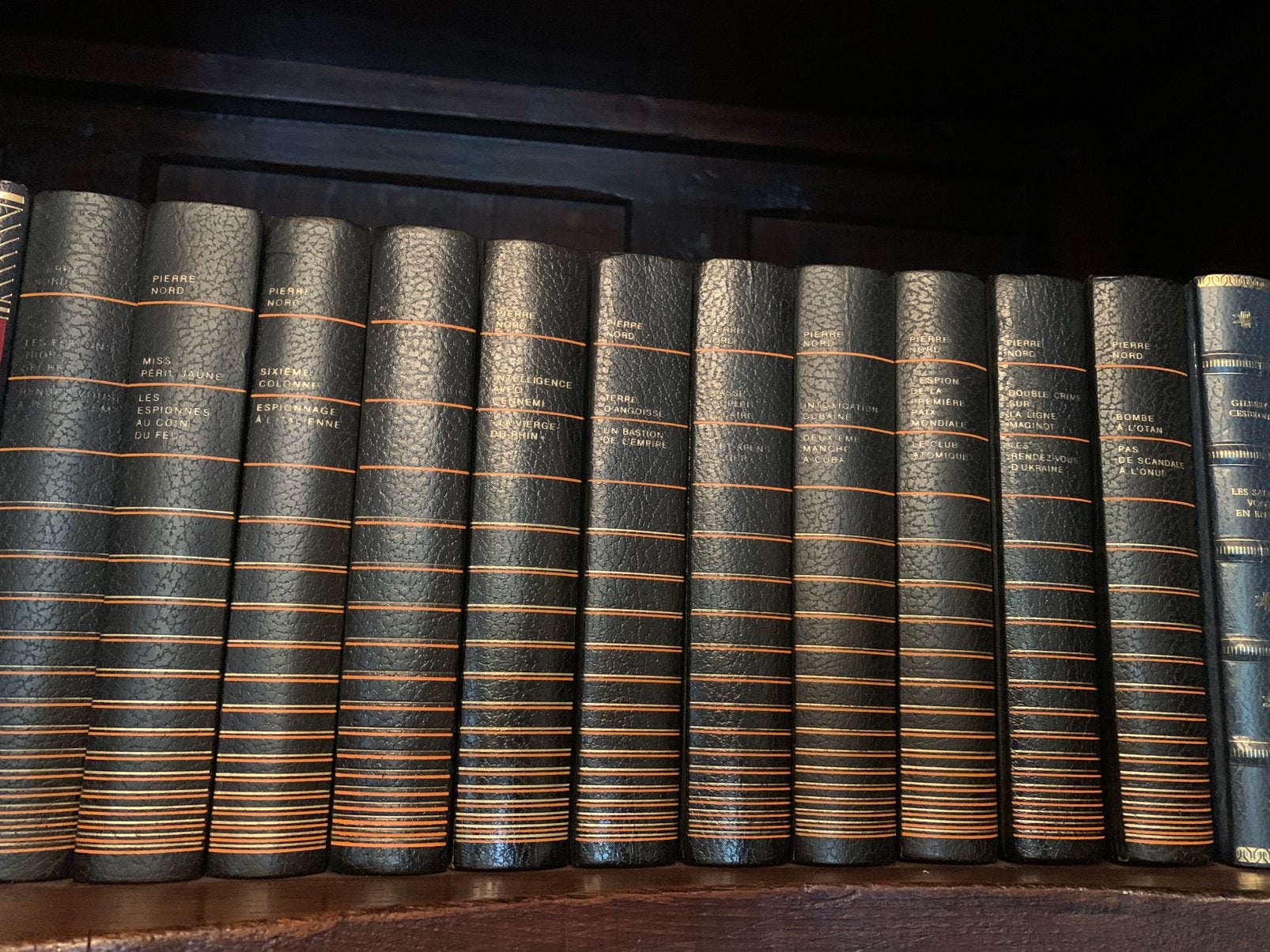 Lot de 11 romans de Pierre Nord - noir et or - Très bon état, Livres, Encyclopédies, Enlèvement, Comme neuf, Autres sujets/thèmes