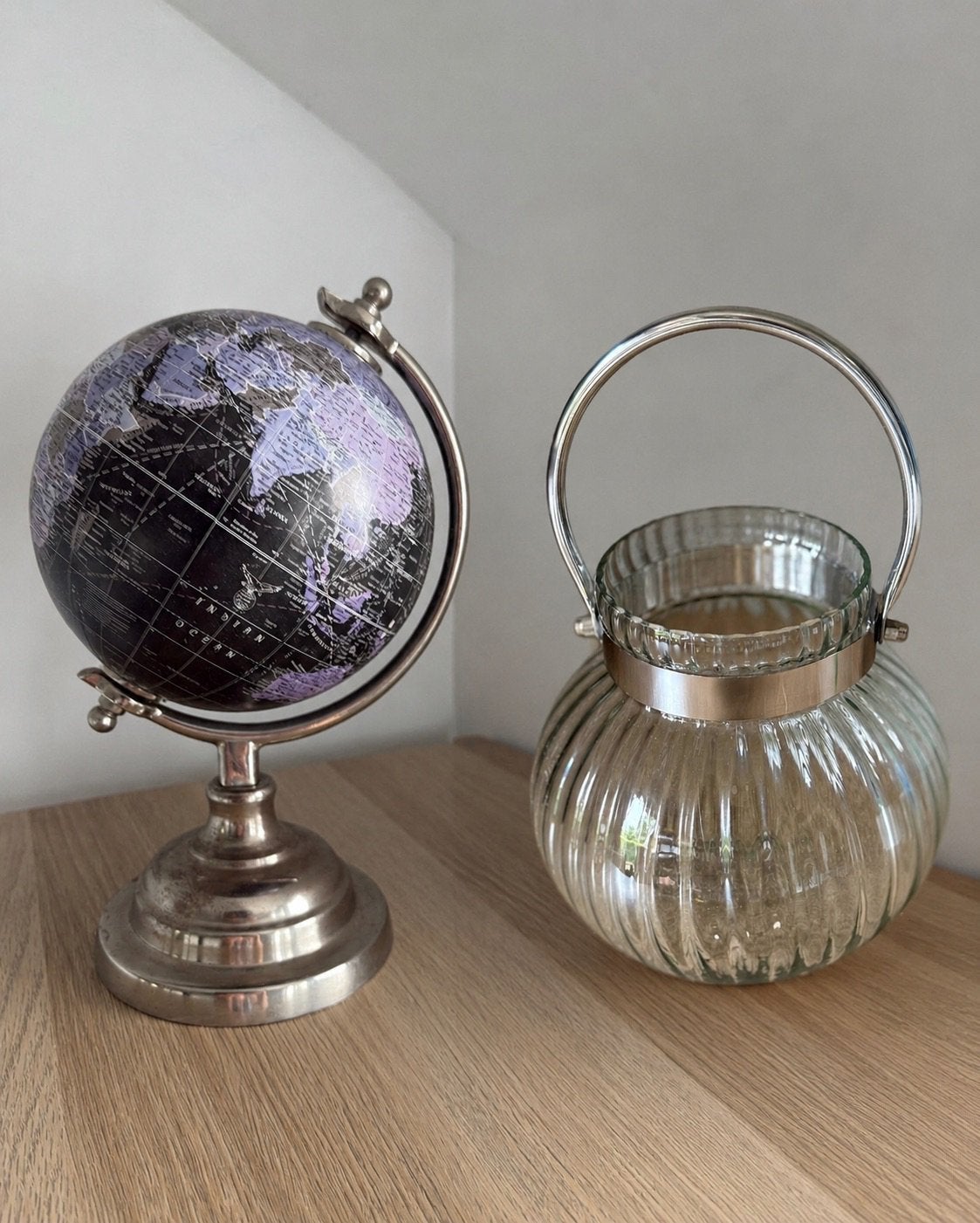 Diverse woonaccessoires Wereldbol, windlicht GOED BOD=WEG, Ophalen of Verzenden, Zo goed als nieuw