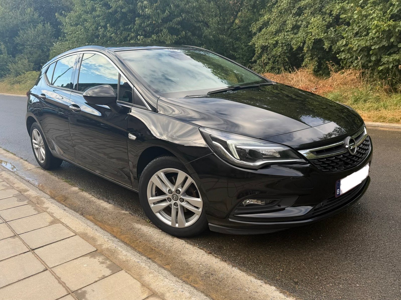 Opel Astra 1.0 benzine, Auto's, Opel, Leder en Stof, Zwart, Bluetooth, 5 deurs
