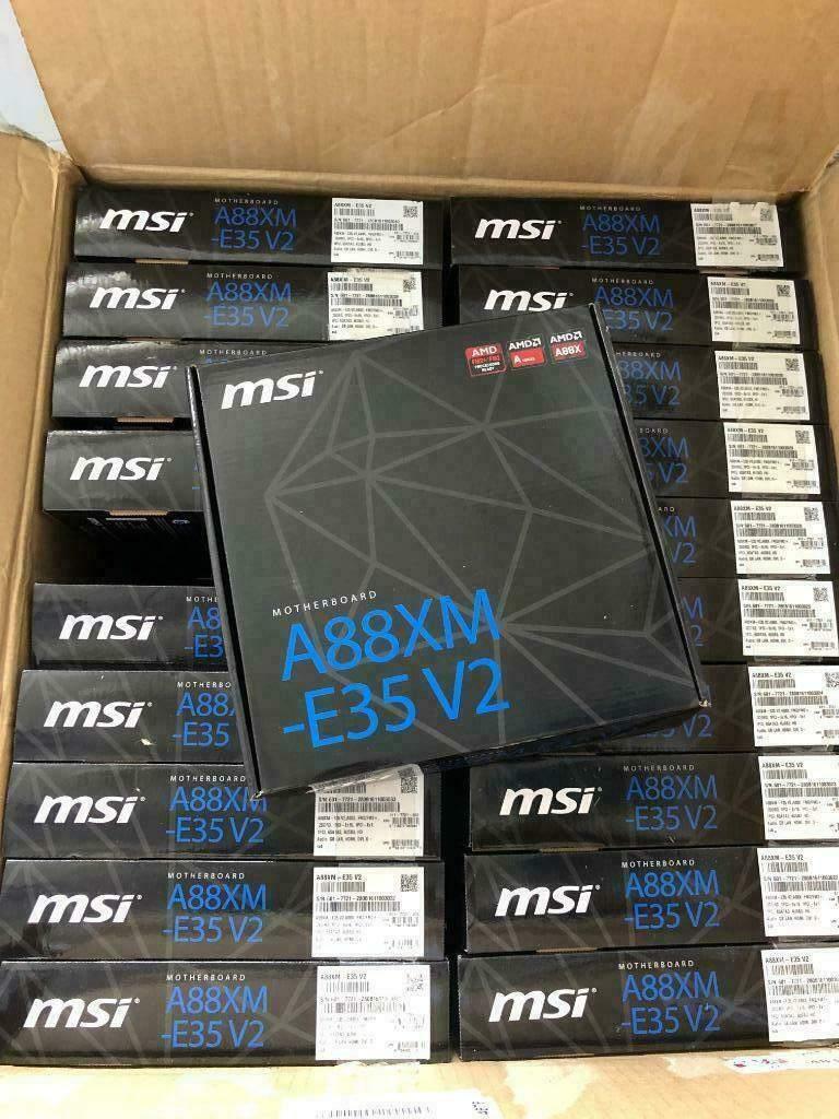 MSI A88XM-E35v2 (20 moederborden gloednieuw in doos)., Computers en Software, Moederborden, Mini-ATX, Verzenden, Nieuw, DDR3