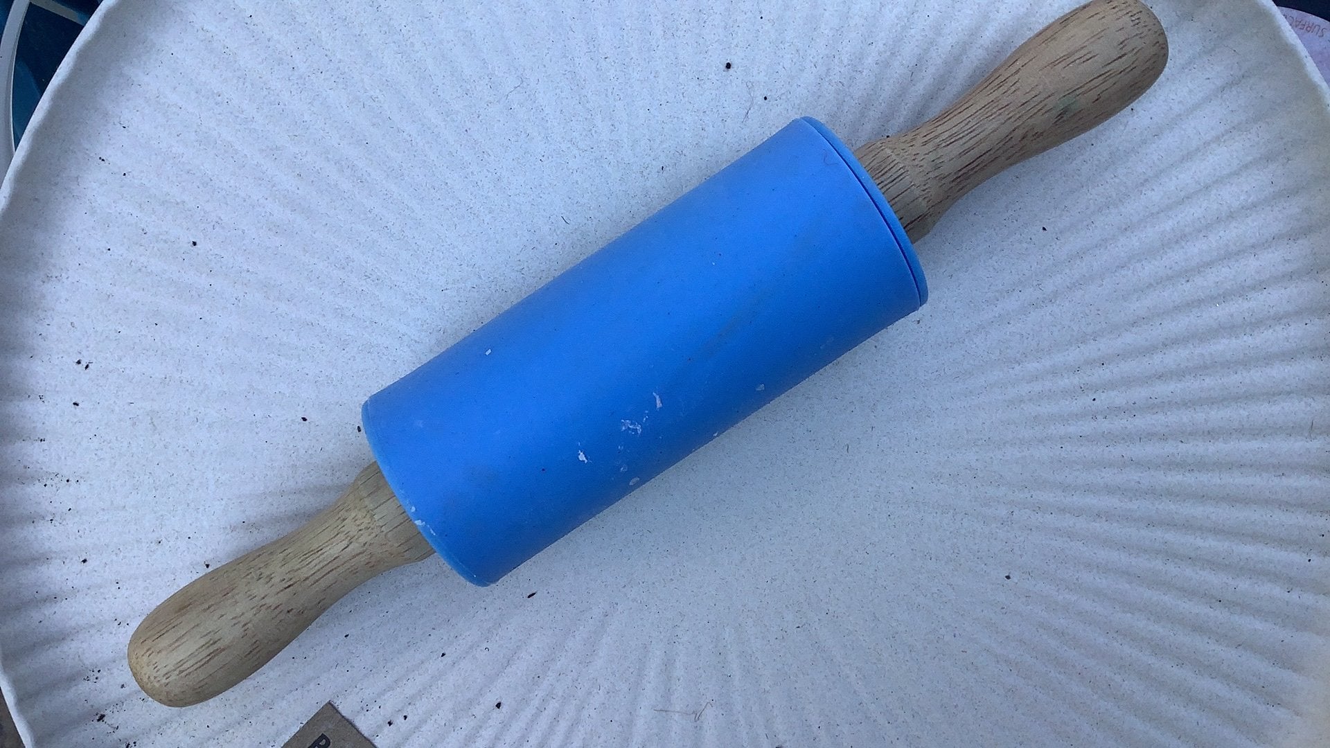 Knutsel deegrol, Gebruikt, Ophalen of Verzenden, Kunststof, Blauw