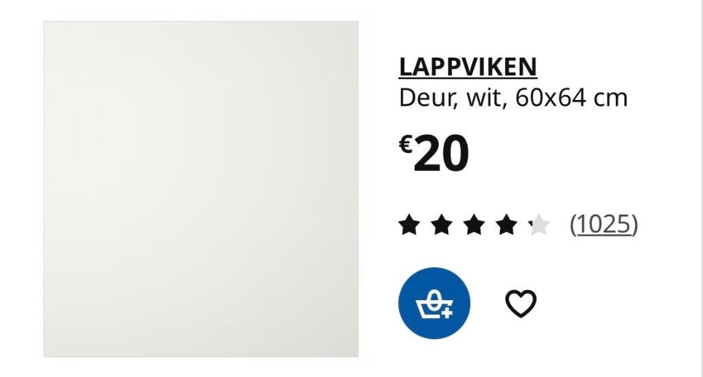 IKEA besta deur / front wit, Enlèvement, Comme neuf, Moins de 150 cm, Moins de 100 cm