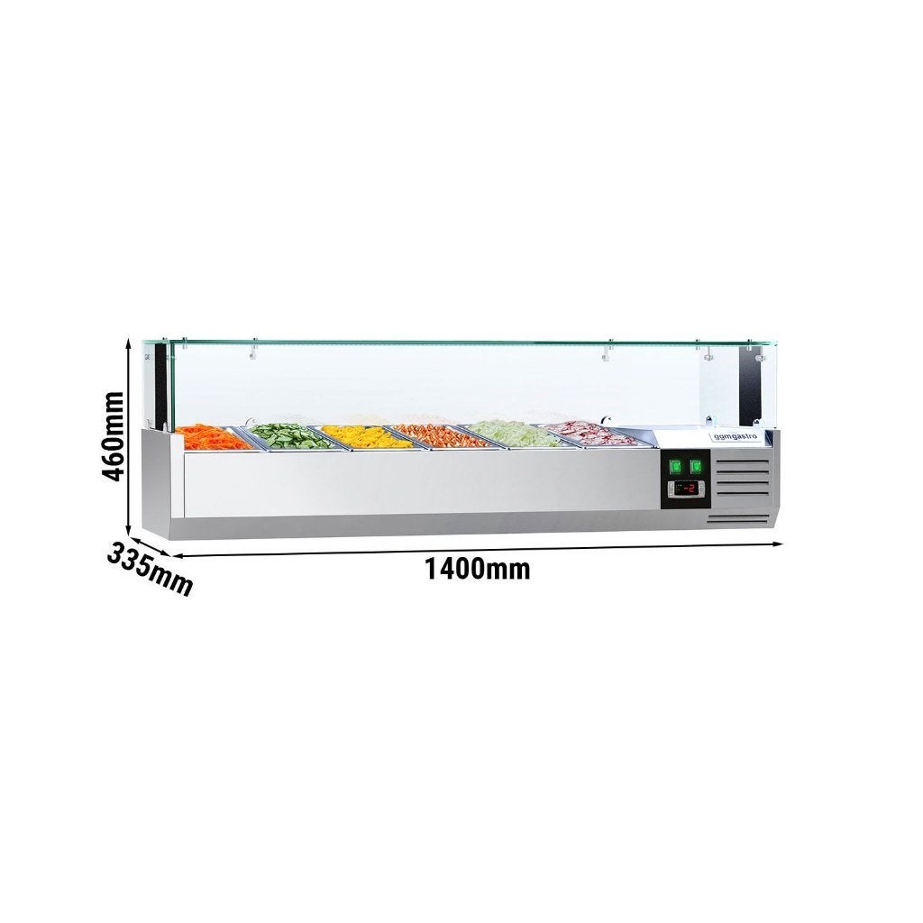 opzetkoelvitrine saladette, Zakelijke goederen, Ophalen, Nieuw in verpakking, Koelen en Vriezen