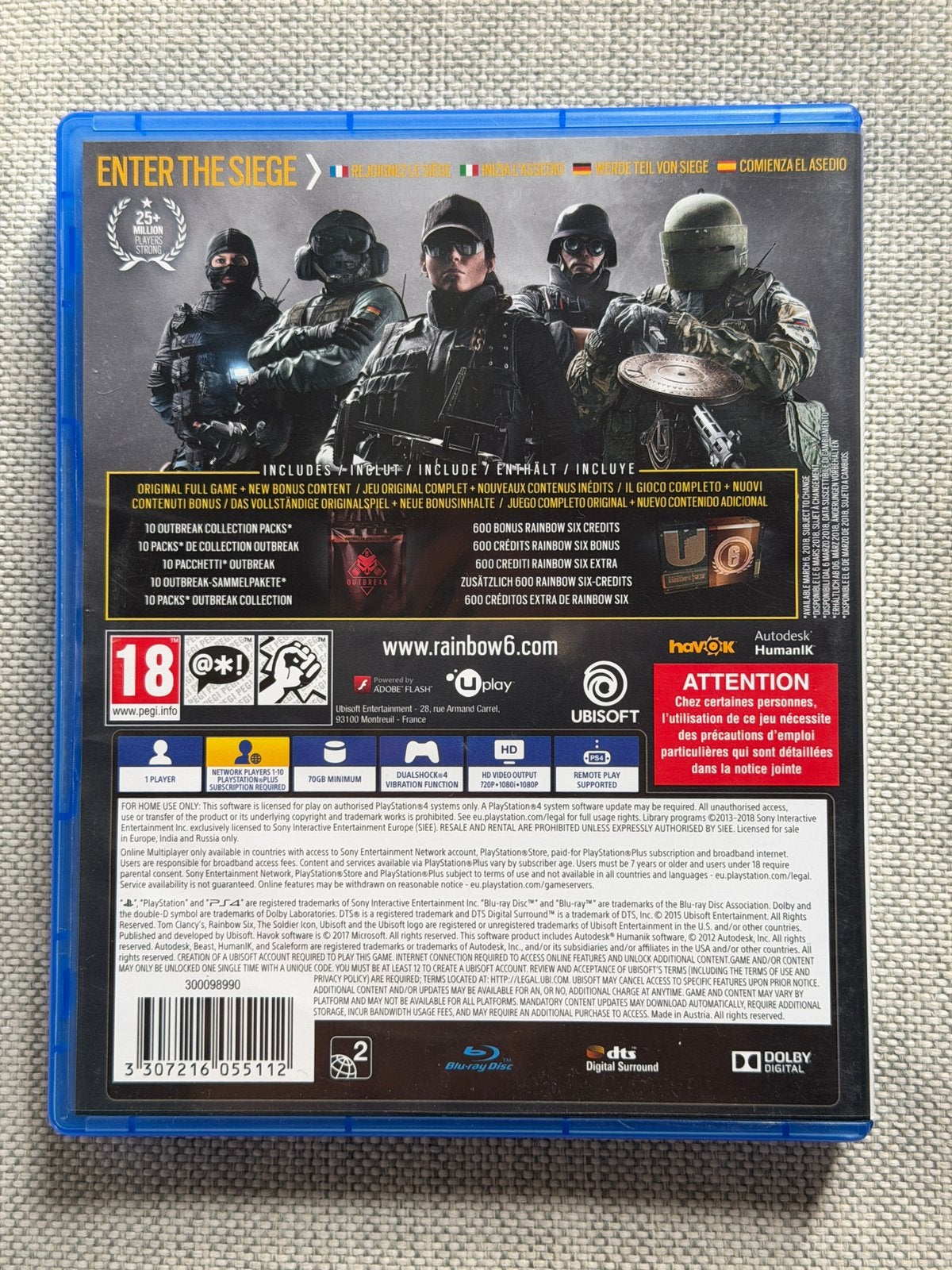 Tom Clancy’s Rainbow Six: Siege PS4, Ophalen of Verzenden, Zo goed als nieuw