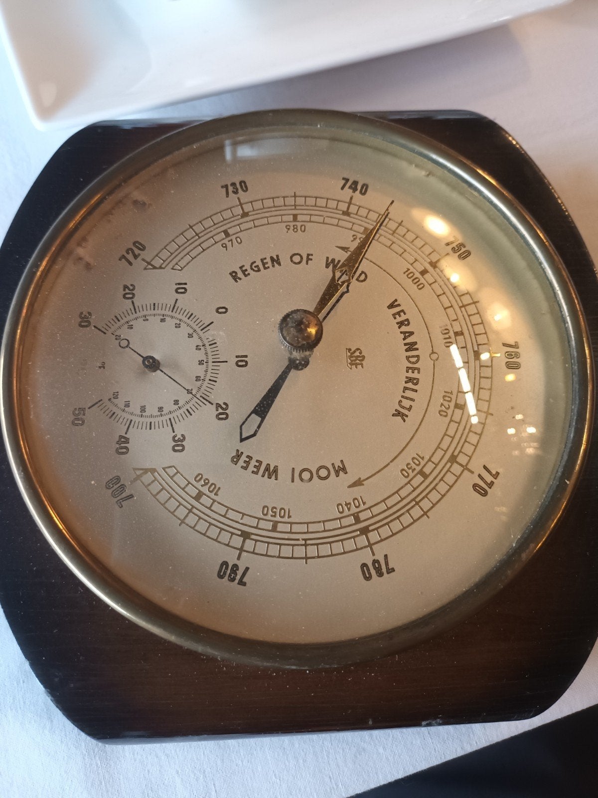 Barometer., Ophalen